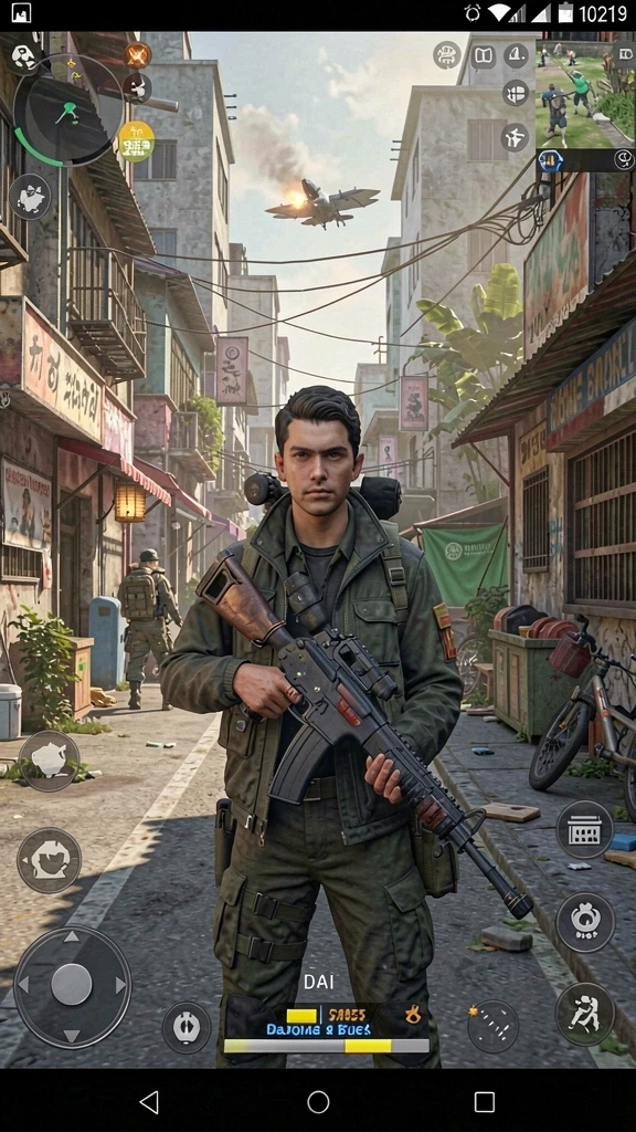 Tangkapan layar menunjukkan pemandangan indah dari level baru.