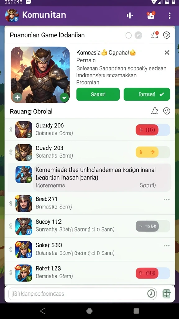Beragam karakter yang bisa dipilih untuk bermain.