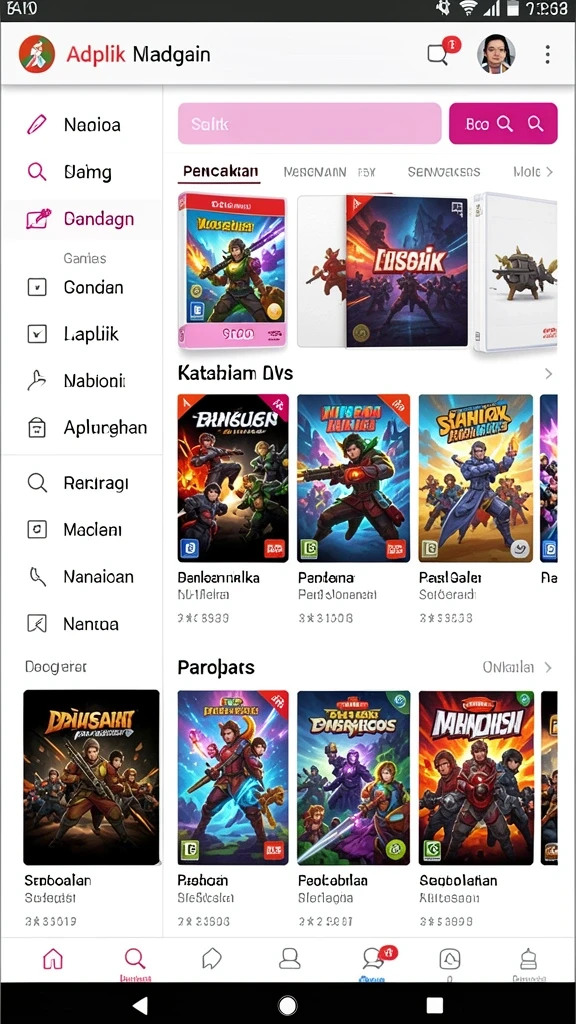 Tampilan antarmuka yang ramah pengguna dan menarik.