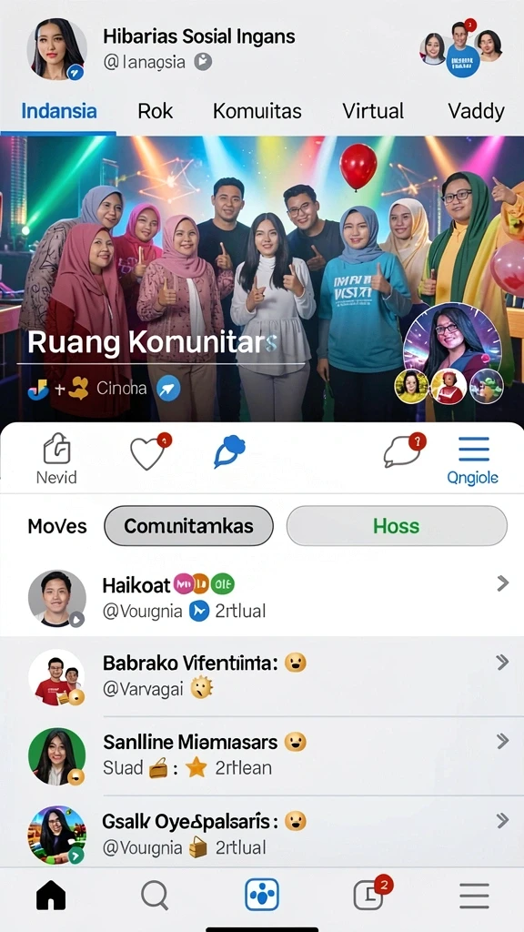 Screenshot menunjukkan karakter unik dalam petualangan.