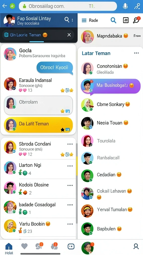 Tantangan seru di level yang meningkatkan kesulitan.