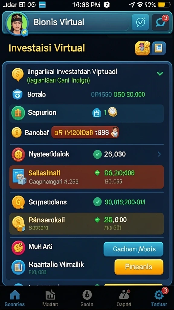 Tampilan antarmuka yang intuitif dan menarik.
