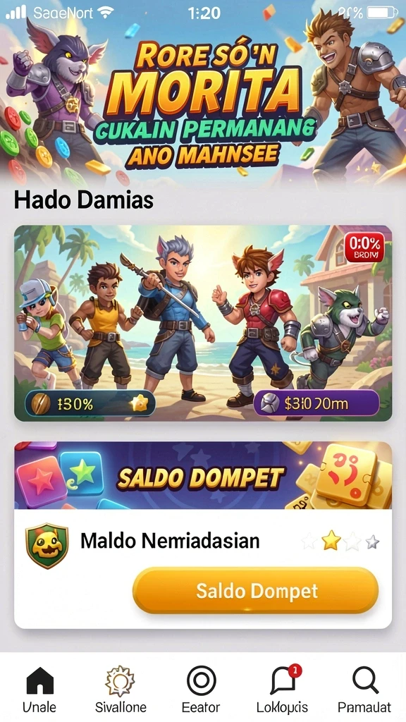 Karakter dengan desain unik dan spesial.