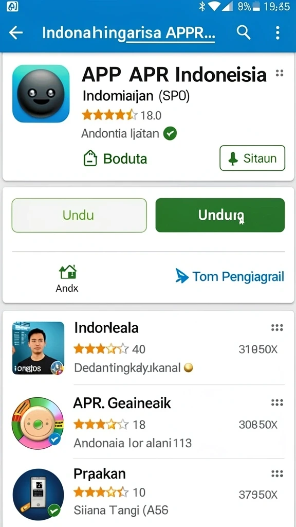 Tampilan antarmuka yang user-friendly.