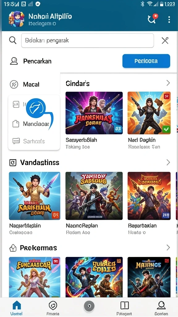 Tampilan level yang menawan dan penuh warna.