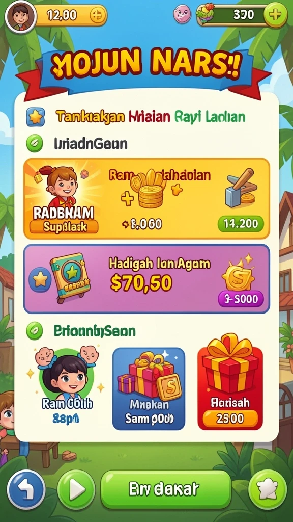 Fasilitas bonus menarik yang meningkatkan peluang menang.