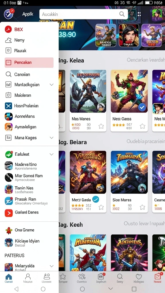 Tampilan grafis yang memukau dan penuh warna.