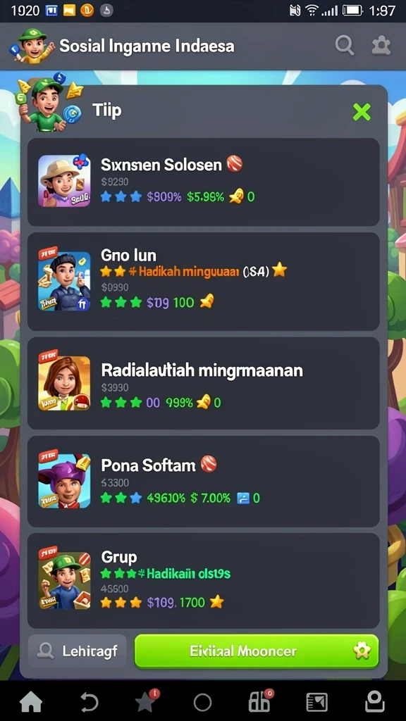 Tampilan antarmuka KARTUTOTO yang intuitif.