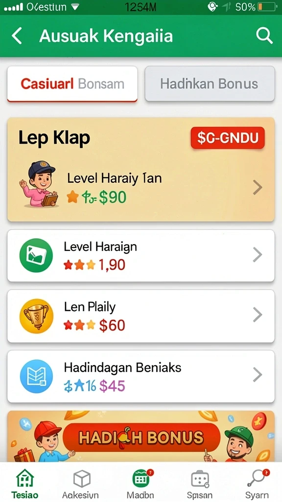 Gameplay yang seru dengan berbagai mode permainan.