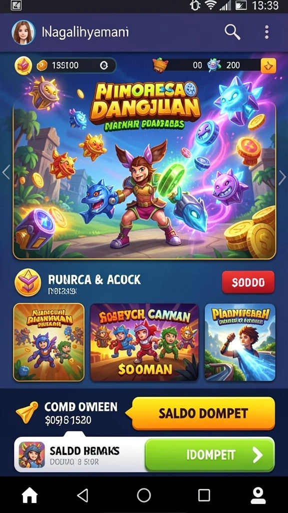 Antarmuka aplikasi yang user-friendly dan menarik.