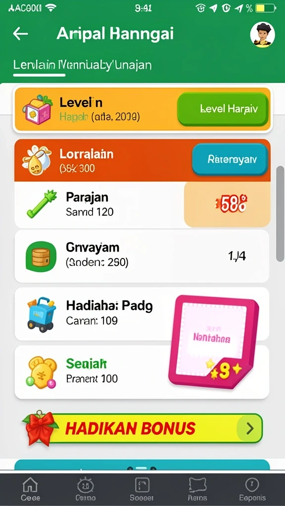 Tampilan grafis yang memukau dan penuh warna.
