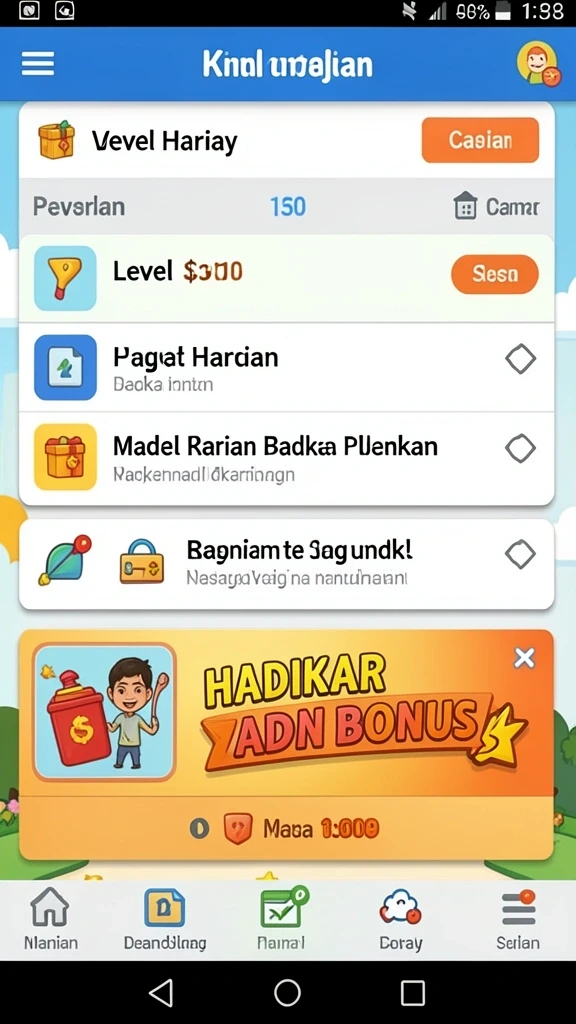 Karakter unik untuk dipilih dan dimainkan.