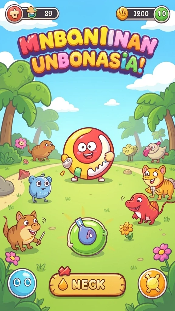 Screenshot permainan slot dengan tema menarik.
