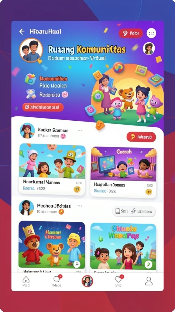 Karakter unik yang bisa Anda pilih dan tingkatkan.
