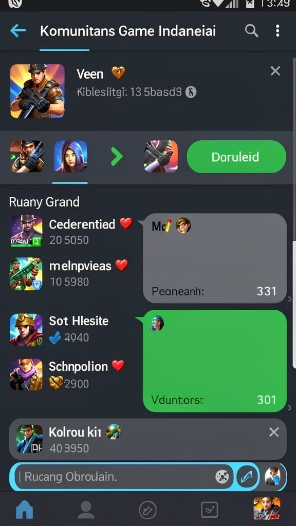 Tampilan grafis yang memukau dalam game.