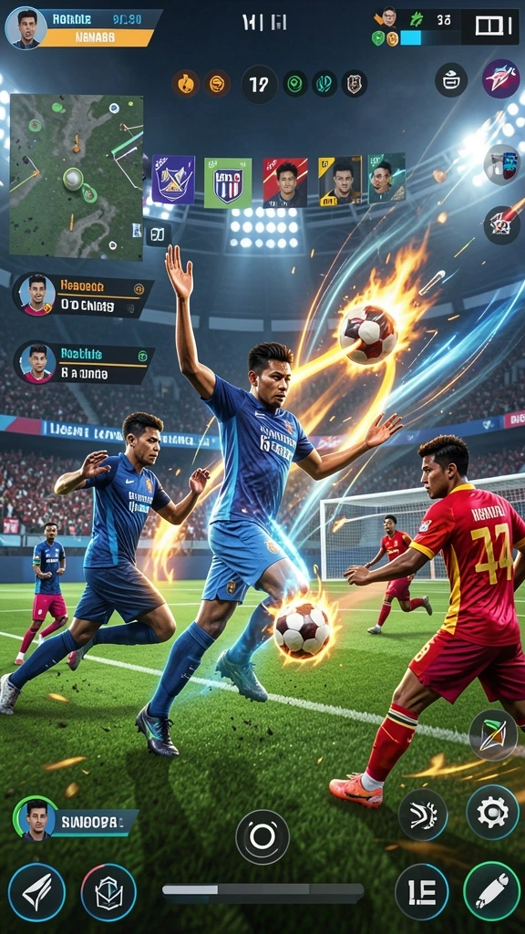 Visual efek menarik saat mengumpulkan power-up.