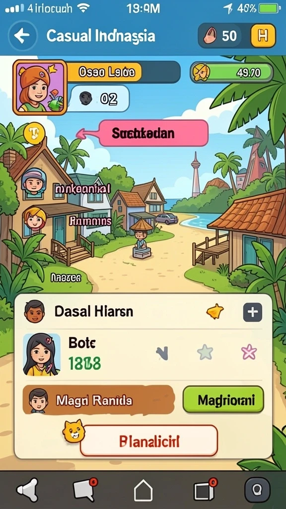 Tangkapan layar menampilkan karakter utama dalam aksi.