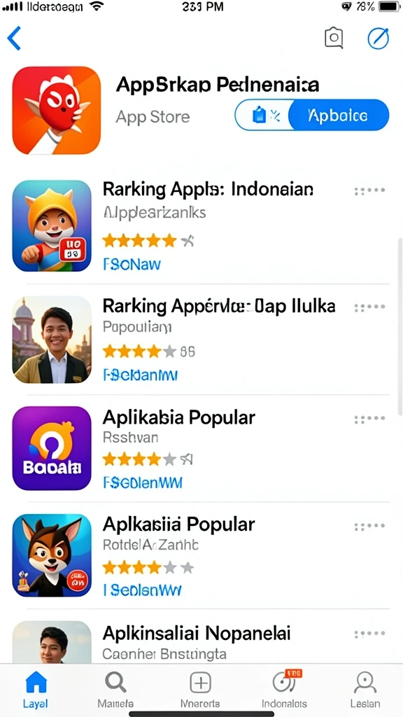 Tampilan antarmuka yang modern dan menarik.