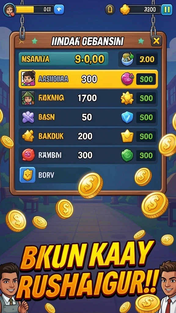 Karakter utama yang siap untuk bertarung.