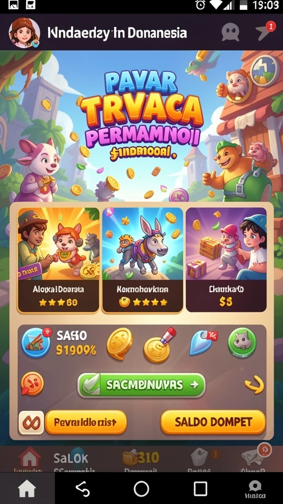 Mode multiplayer yang seru bersama teman.
