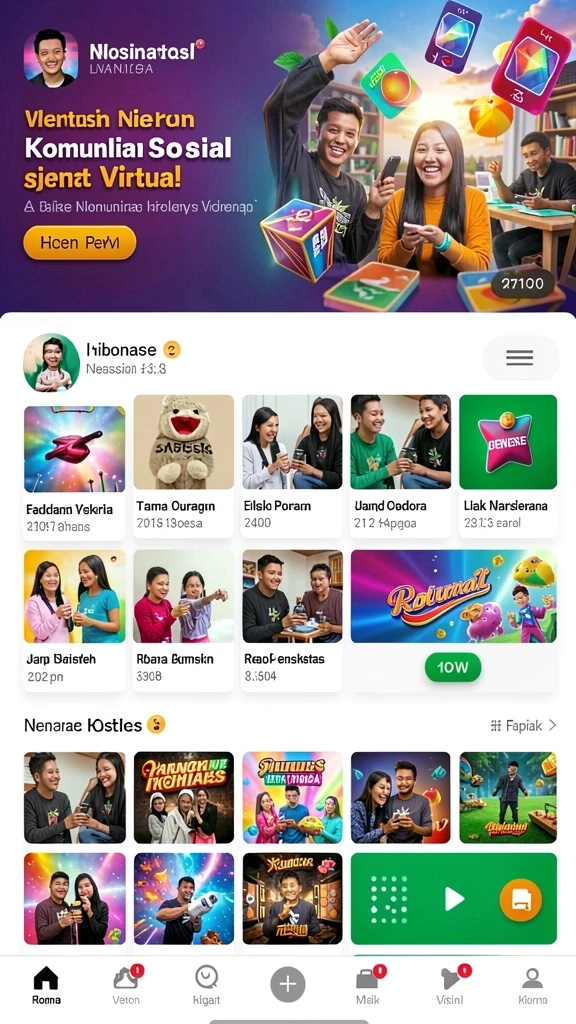 Screenshot ketiga menampilkan opsi kustomisasi karakter yang menarik.