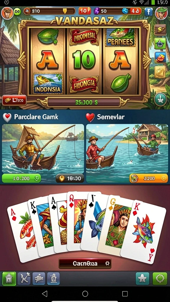 Karakter yang menarik dan fitur interaktif dalam game.